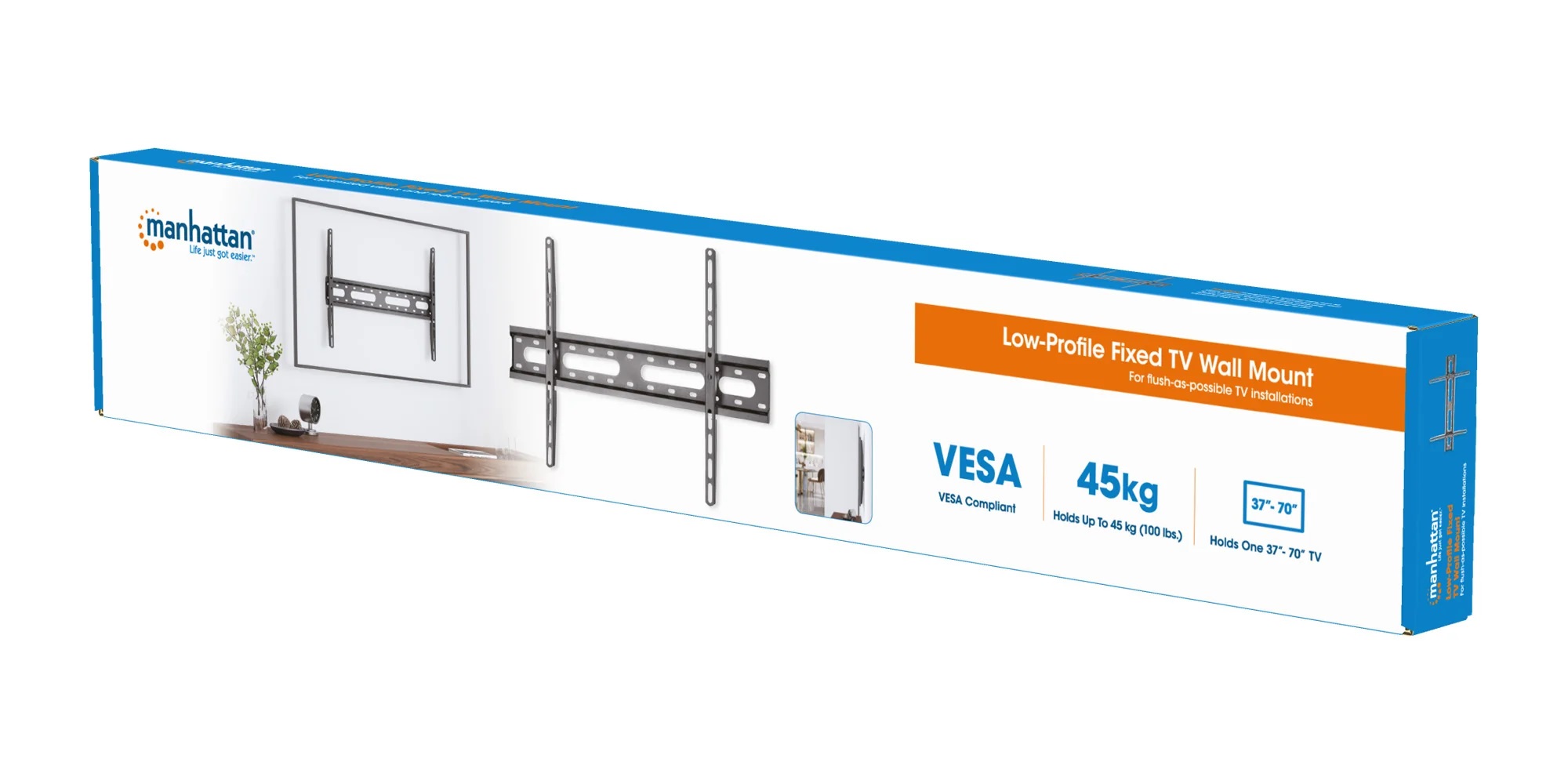 Manhattan รุ่น 462273 ขาแขวนทีวีติดผนัง 32" - 70" Fixed TV Wall Mount
