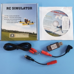 ชุดสายซิม พร้อมแผ่นโปรแกรม USB-RC Simulator ใช้ได้กับรีโมททุกรุ่น มีหัวแปลงทุกแบบ