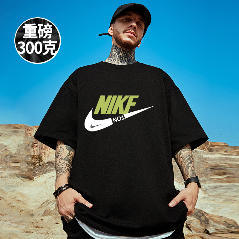 เสื้อยืด คอกลม สกีนลาย ผ้าคอตตอน 300 กรัม พร้อมส่ง