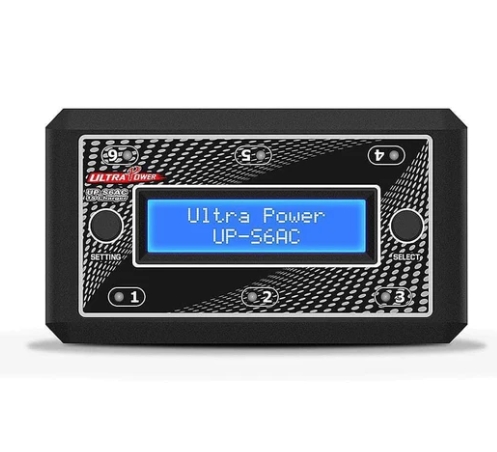 Ultra Power UP-S6AC 4.35W 1A 1S LiPo/LiHV 6 Channel AC/DC Whoop Charger