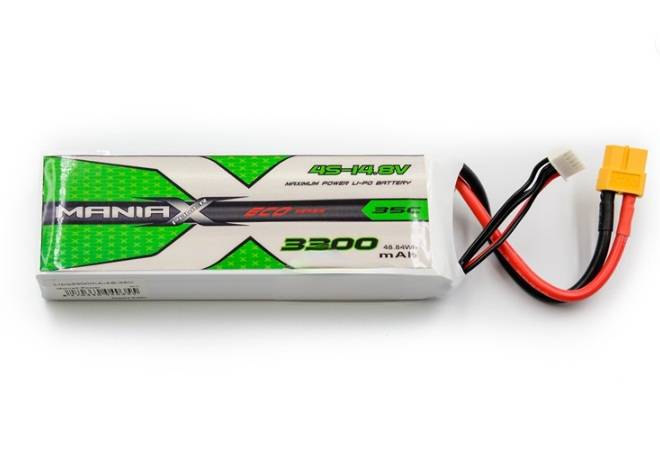 ManiaX 4S 14.8V 3300mAh 35C XT60 plug Lipo Battery Pack