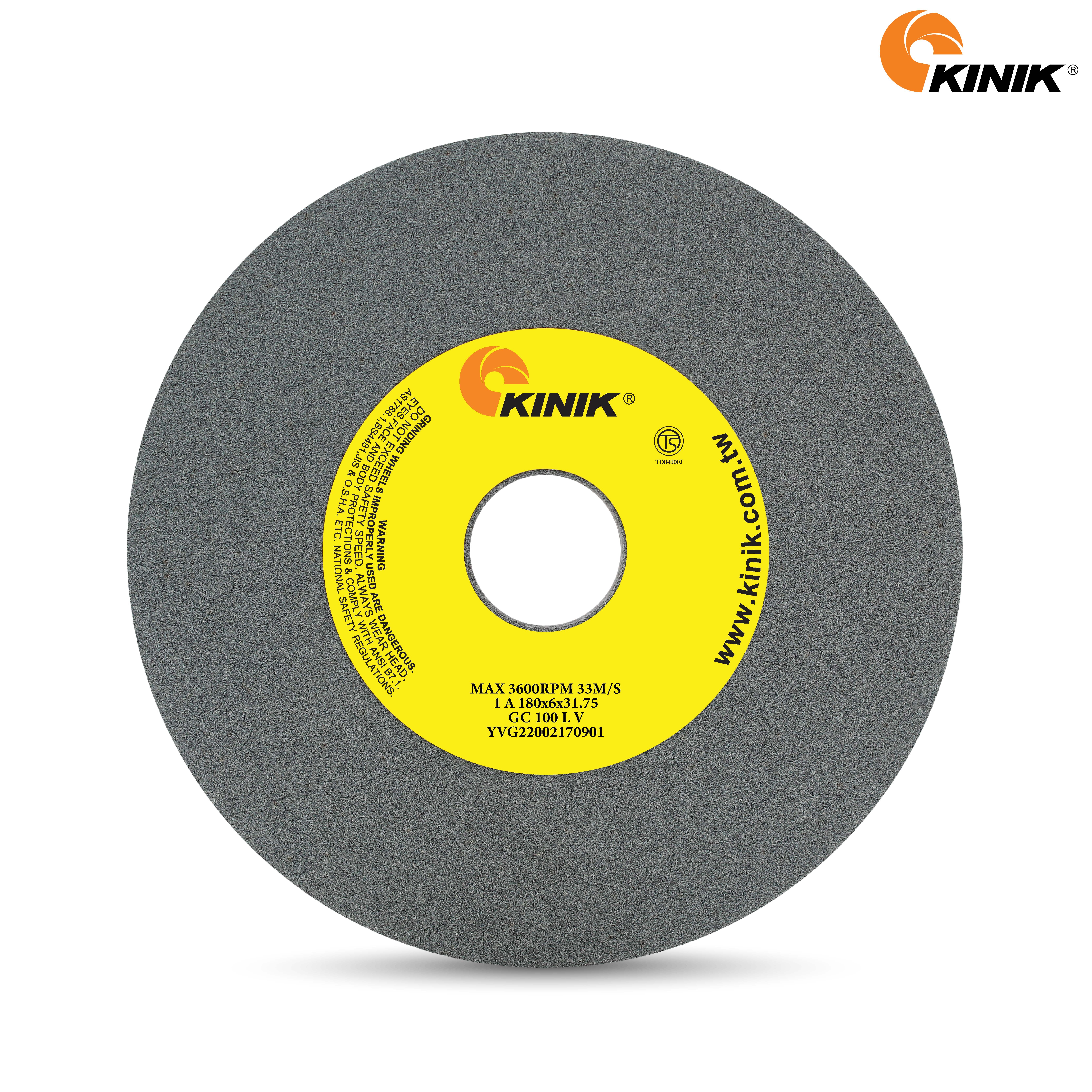 หินเจียร KINIK GC100LV1A 180x6x31.75 mm.