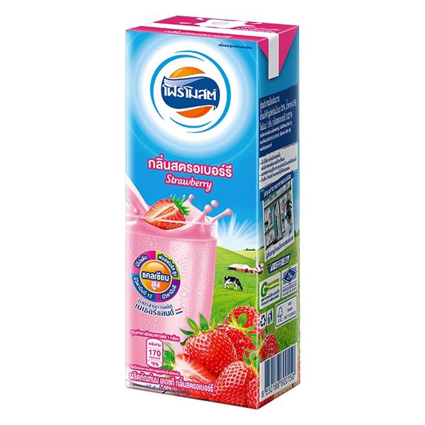 8850188800150 225mlโฟร์โมสต์-นมยูเอชทีสตรอเบอร์รี่(กล่อง)