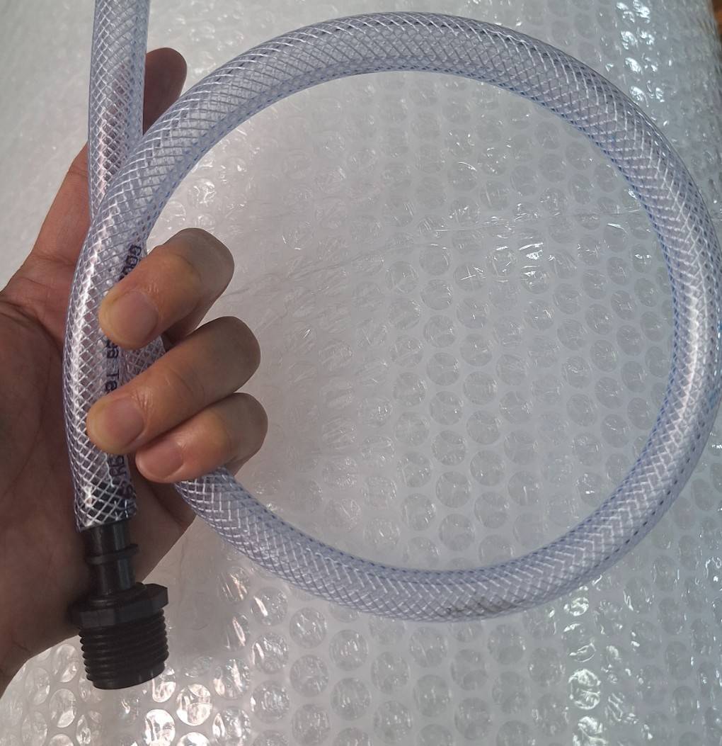 สายยางใยถัก (สายใยถักสำหรับต่อกับ ปั๊มลม ,หัวทราย ,Oxygen Bar แข็งแรงทนทาน ยืดหยุ่นได้ดี)