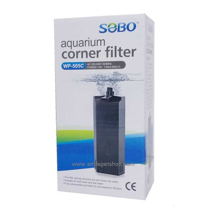 SOBO WP-505C (กรองในเข้ามุมตู้ กรองน้ำใสสะอาด เหมาะสำหรับตู้ขนาด 16-24 นิ้ว)