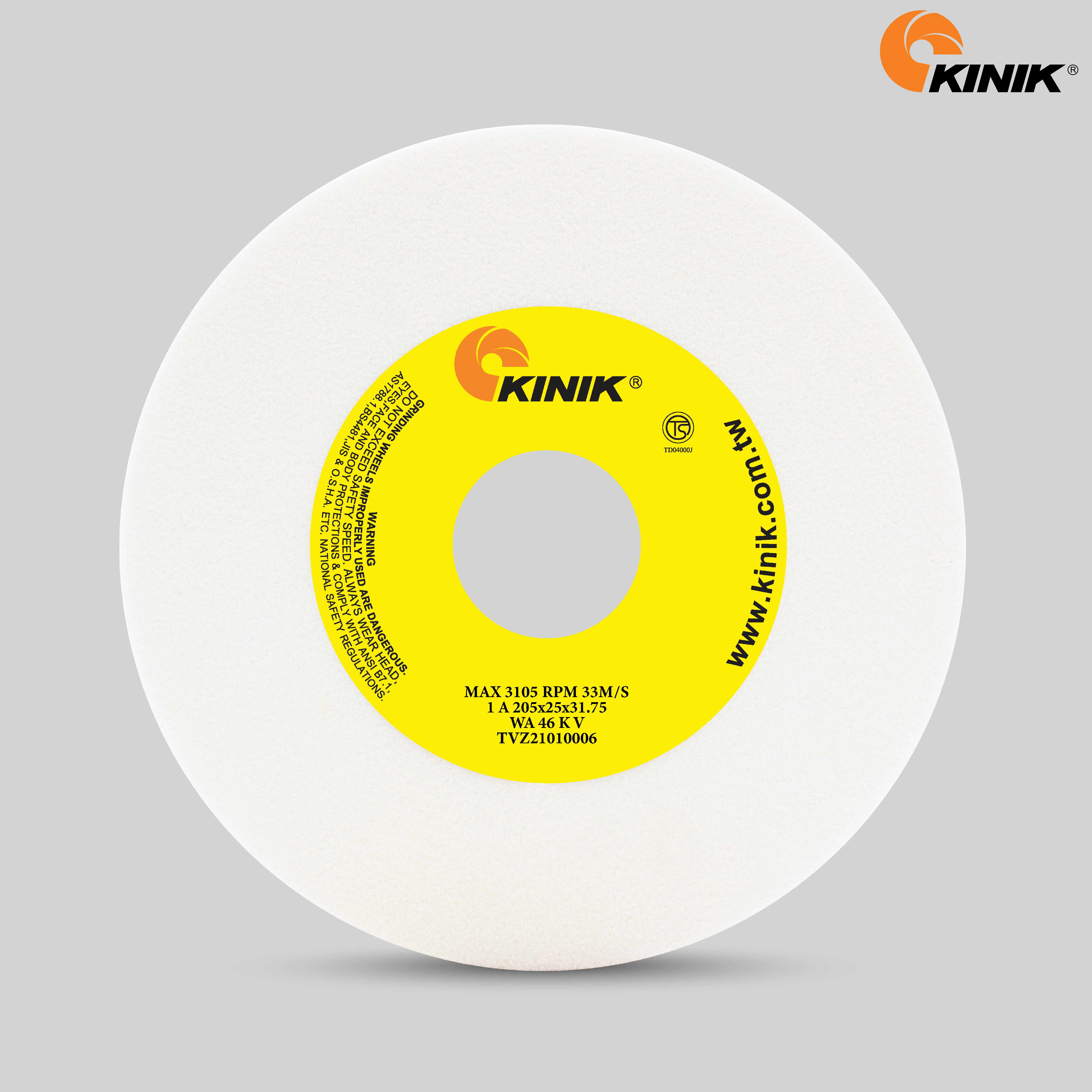 หินเจียร KINIK WA46KV1A 205x25x31.75 mm.