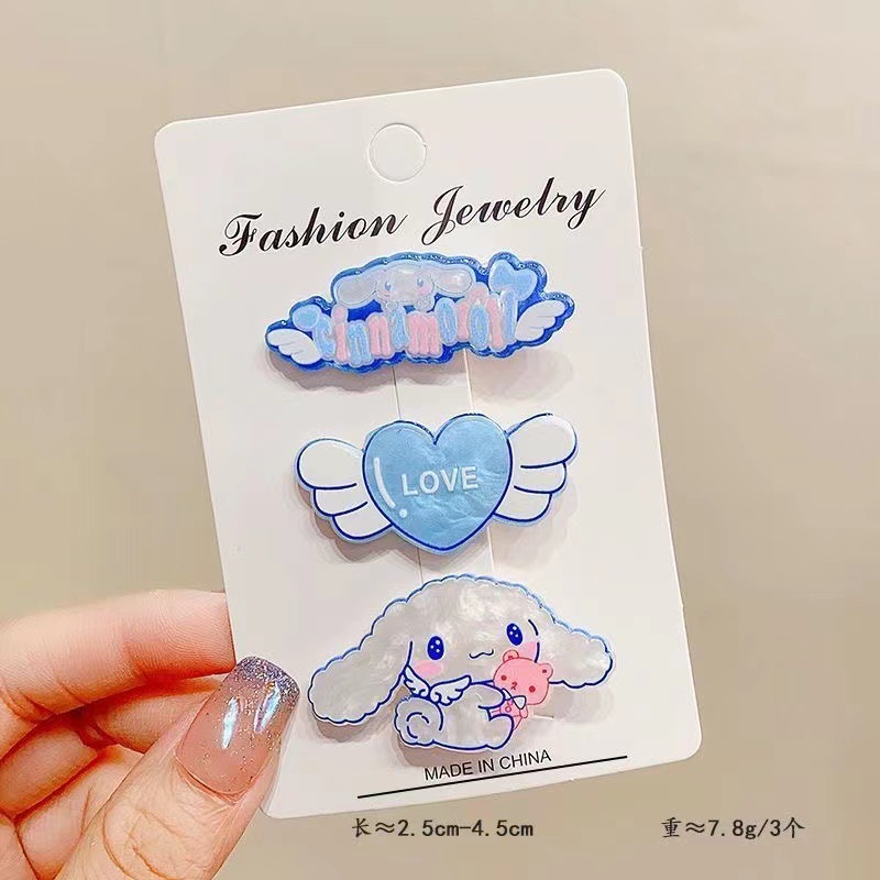 กิ๊บการ์ตูน แพ็ค 3 ชิ้น สินค้าพร้อมส่งในไทย