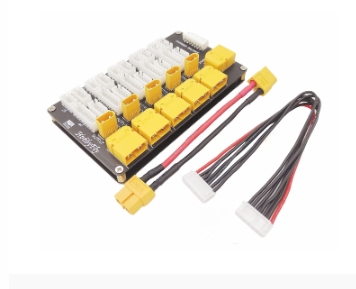 XT60 XT30 RC Lipo Battery Parallel Charging Board 2 in 1 Charging Plate Plug Supports 5 Packs for 2S-6S Lipo Battery บอทพ่วงชาท ทีละ 1-5ก้อนพร้อมกัน