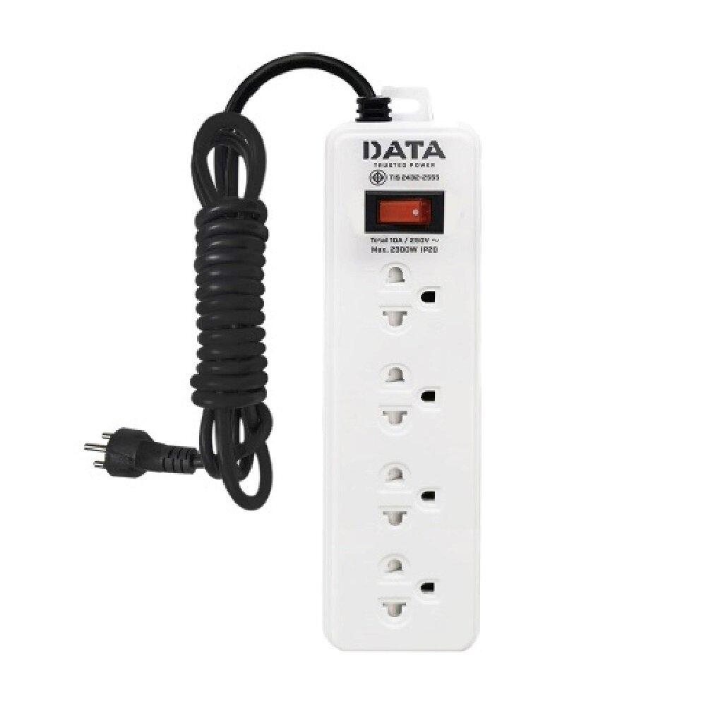 DATA รุ่น DY314M5W รางปลั๊กไฟ 4 ช่อง 1 สวิตซ์ (5M)