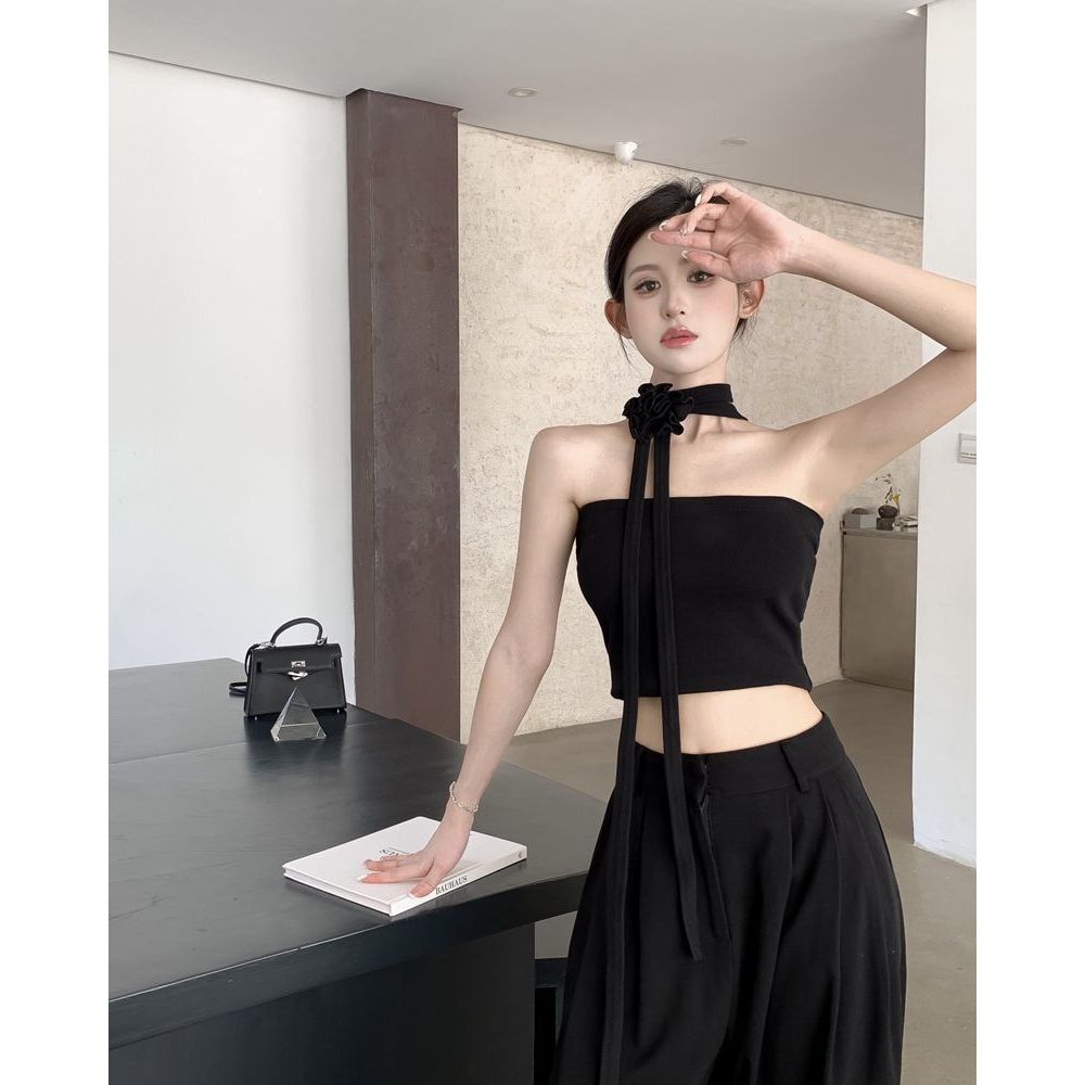 เสื้อเกาะอก ดอกไม้ รหัส CN2590