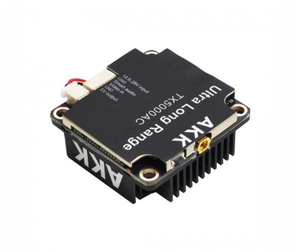 AKK TX5000AC Ultra Long Range All Channels Version 5W 4.9G-6G Ultra Wide Band 96CH VTX สำหรับโดรน โดรนเกษตร