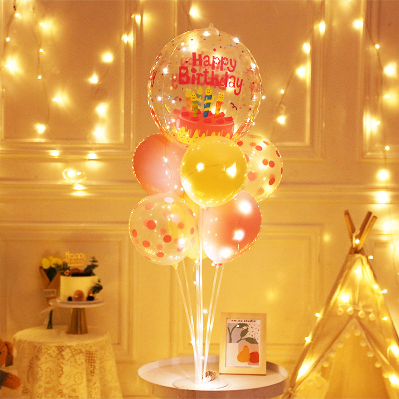 เซทขาตั้ง+ลูกโป่ง H.B.D ช่อลูกโป่งน่ารัก ปาร์ตี้งานวันเกิด