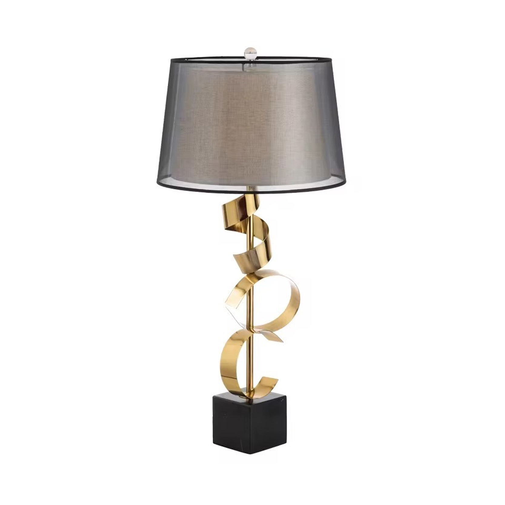 โคมไฟตั้งโต๊ะ สไตล์นอร์ดิก Nordic style table lamp Metal + Marble LED E27x1 IP20