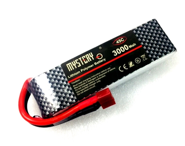 Mystery LiPo 2S 7.4V 45C T-Plug หลายขนาดความคุ 2200 3000 6000mah