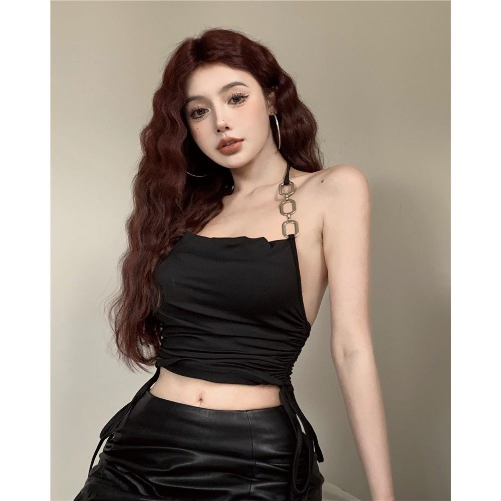 เสื้อครอป สายโซ่คล้องคอ สายฝอ CN1162