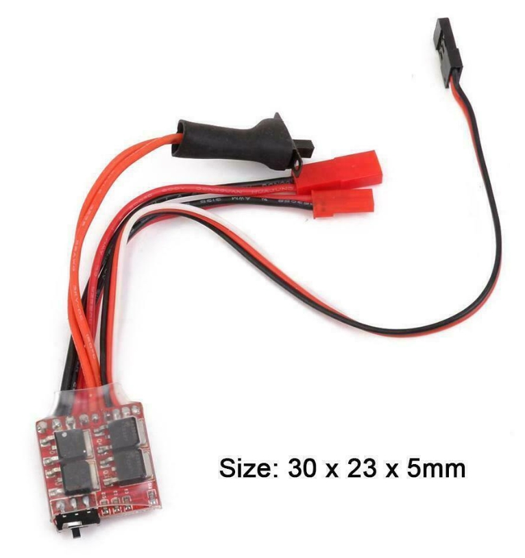 สปีด มอเตอร์แปลงถ่าน 20A เดินหน้า ถอยหลัง เบรค รับแบตได้ 2s 7.4V