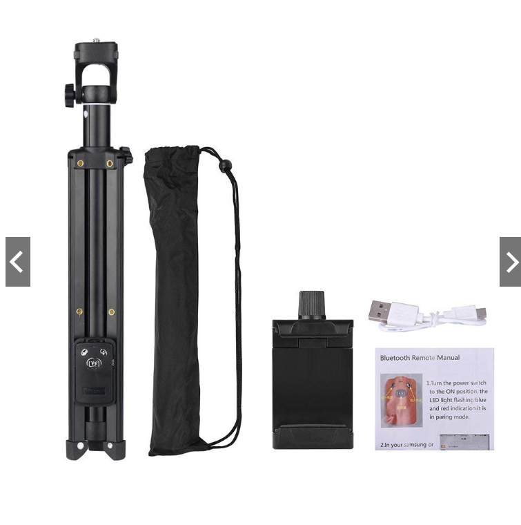 YUNTENG VCT-1688 ของแท้ ชุดขาตั้งกล่องเซลฟี่ พร้อมรีโมทบลูทูธ