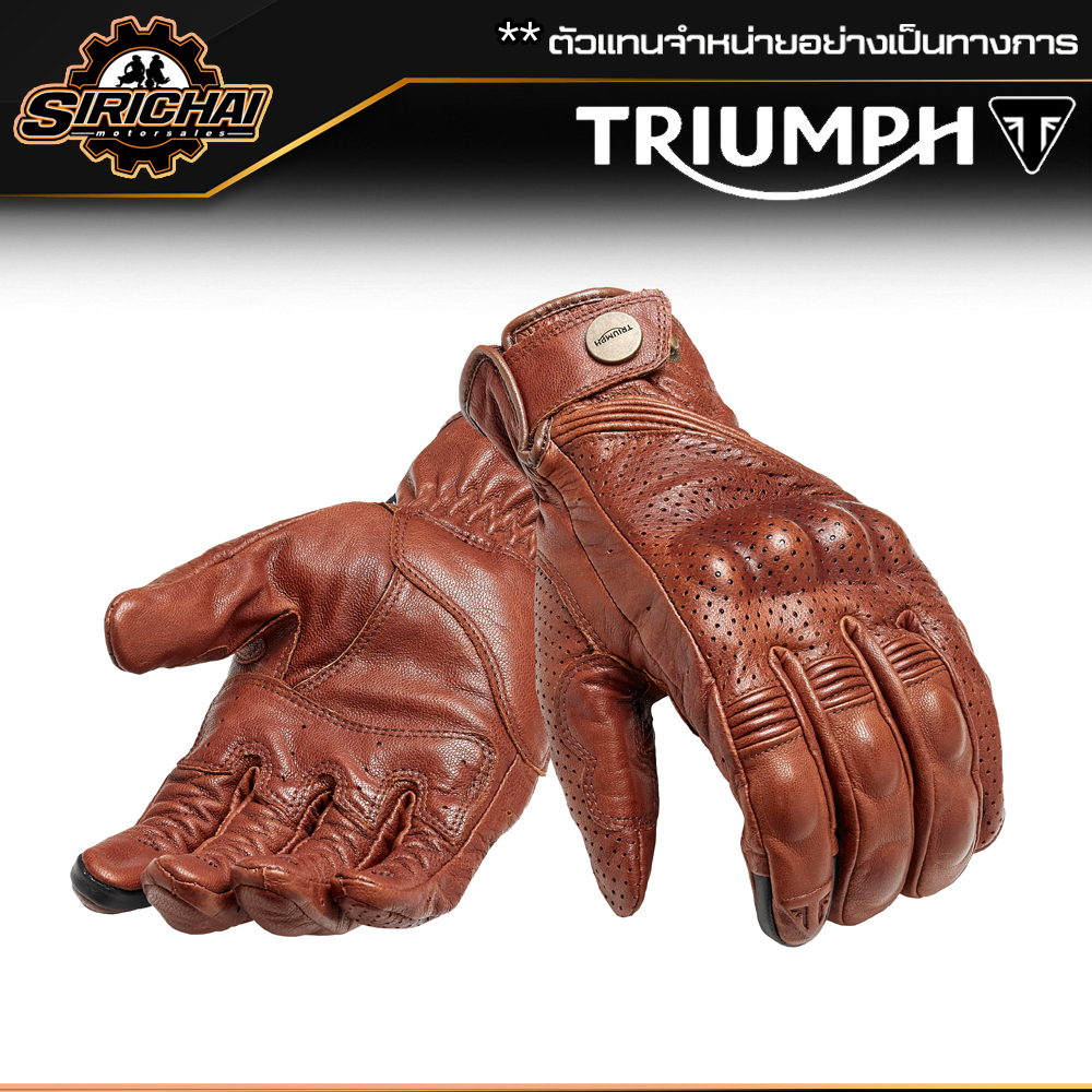 ถุงมือมอเตอร์ไซค์ ถุงมือ Triumph MGVS20120 ✅🔥