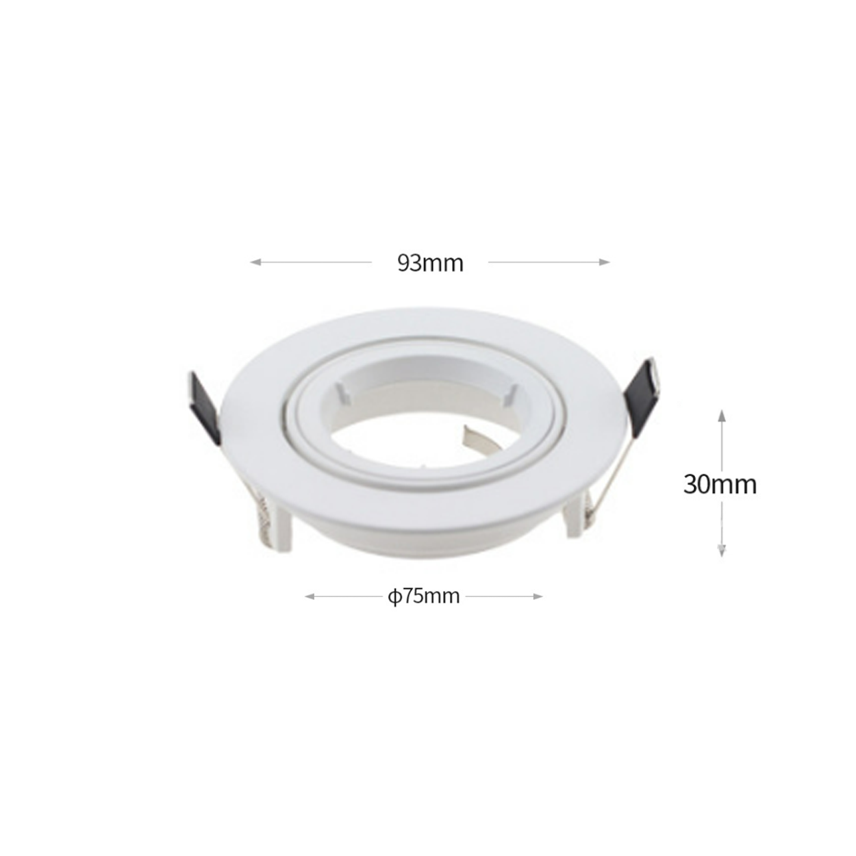 โคมไฟดาวน์ไลท์ ทรงกลม ปรับได้ Downlight Round Adjustable Aluminum IP20