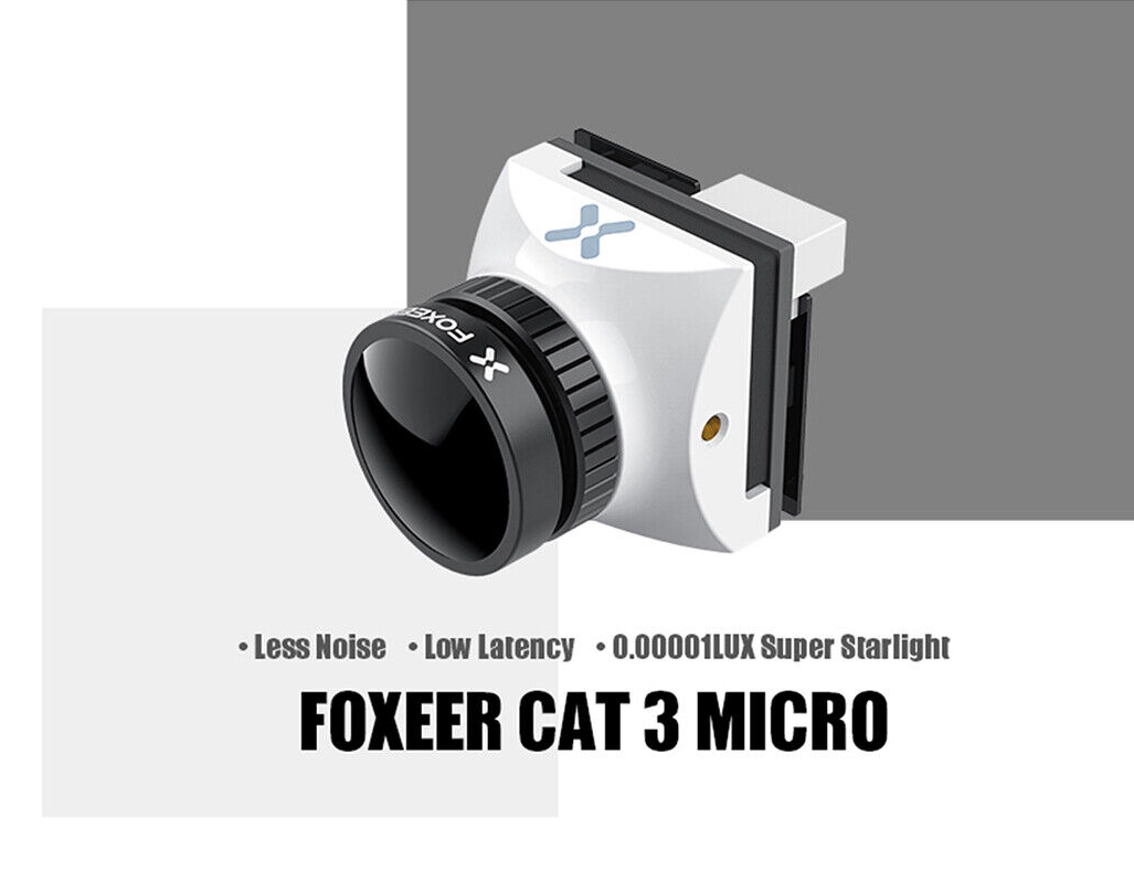 Foxeer Cat 3 Camera Mini Micro 1200TVL 0.00001lux FPV กล้อง รองรับ OSD บินกลางคืนชัดๆ กล้องโดรน