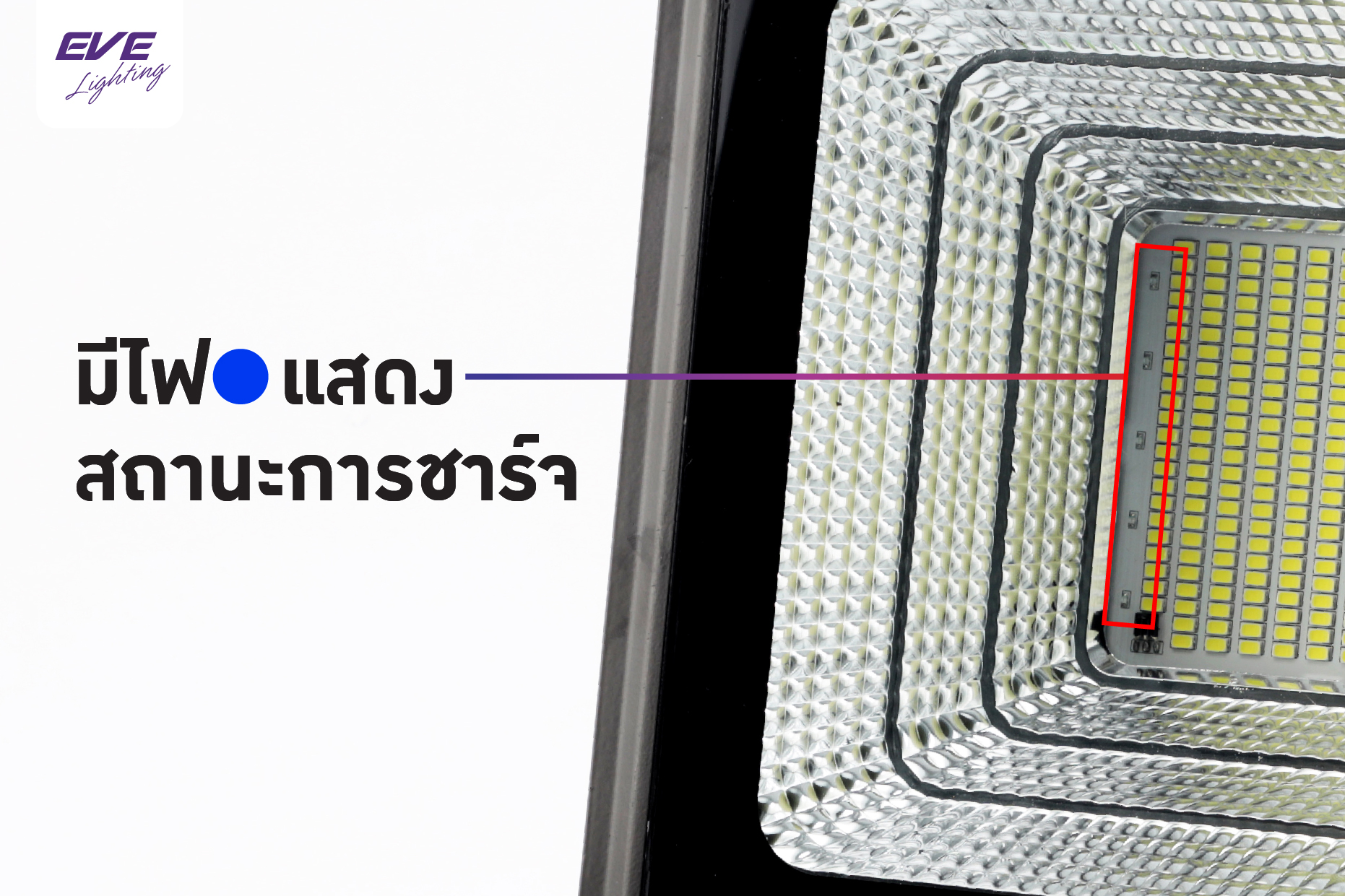 โคมฟลัดไลท์โซล่าร์เซลล์แอลอีดี ปิด-เปิด หรี่แสงได้ด้วยรีโมทคอนโทรล ขนาด 200 วัตต์ แสงเดย์ไลท์ LED Solar Cell Flood Light 200W