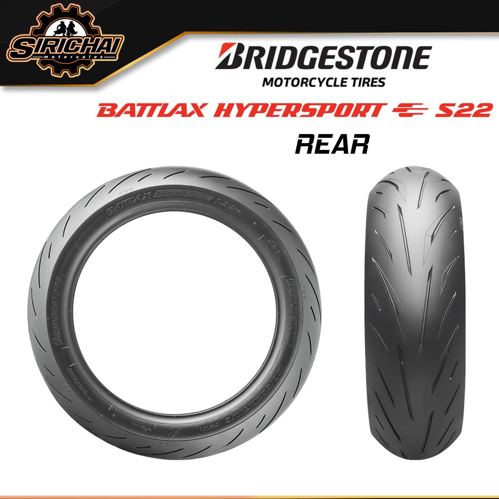 ฺBridgestone S22 ยาง สำหรับ R15 MT15 XSR MT03 R1 R6 / Ducati Monster / KTM / Triumph THRUXTON