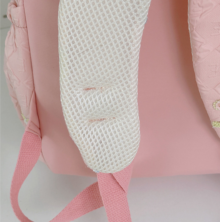 กระเป๋าเป้ ปักโบว์ แถมพวงกุญแจดาว รหัส Bag008