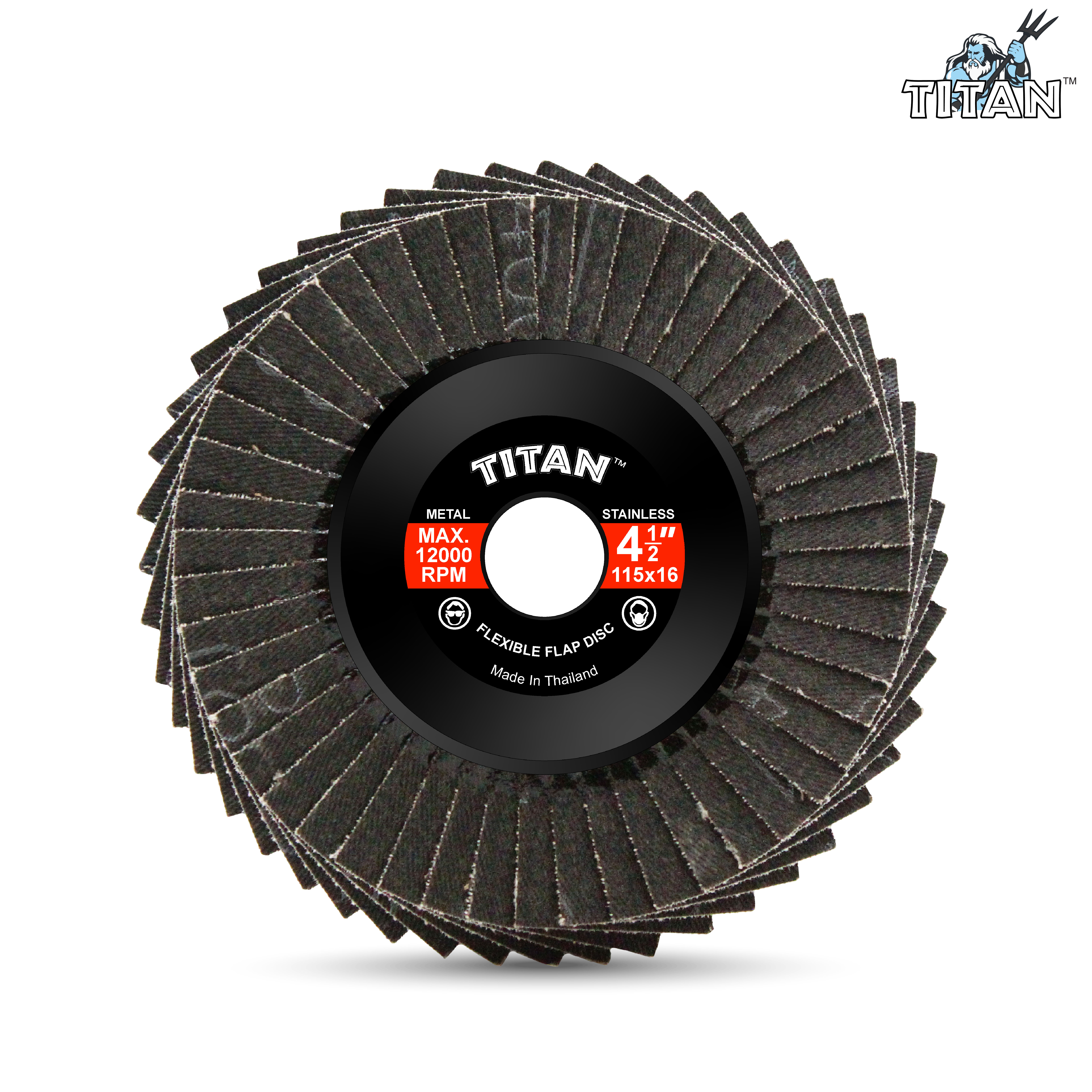 จานทรายหลังอ่อน(911) TITAN A400 115x16 mm.