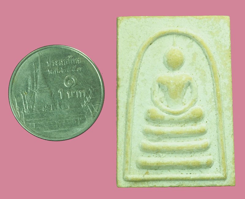 A5444 พระสมเด็จหลังข้าวสาร เนื้อผง ไม่ทราบที่และปีสร้าง 9