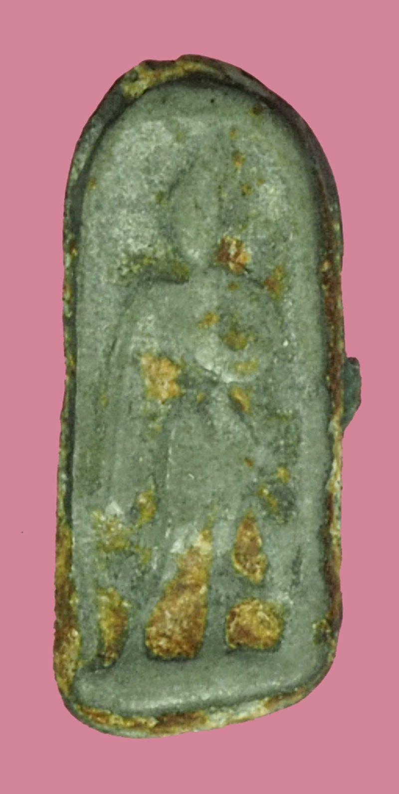 A5776 พระลีลา เนืื้อชินเขียว ไม่ทราบที่และปีสร้าง 3