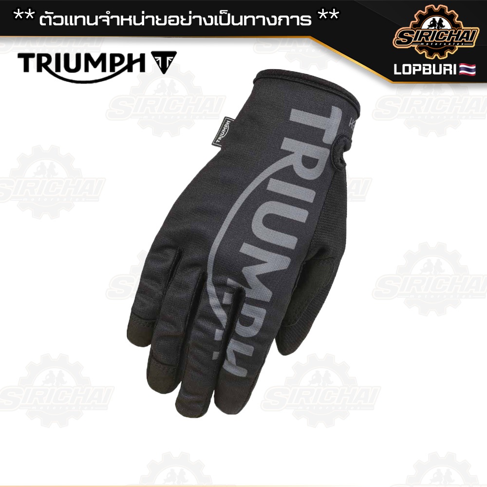 ถุงมือมอเตอร์ไซค์ ถุงมือ Triumph BERM MX GLOVE BLACK