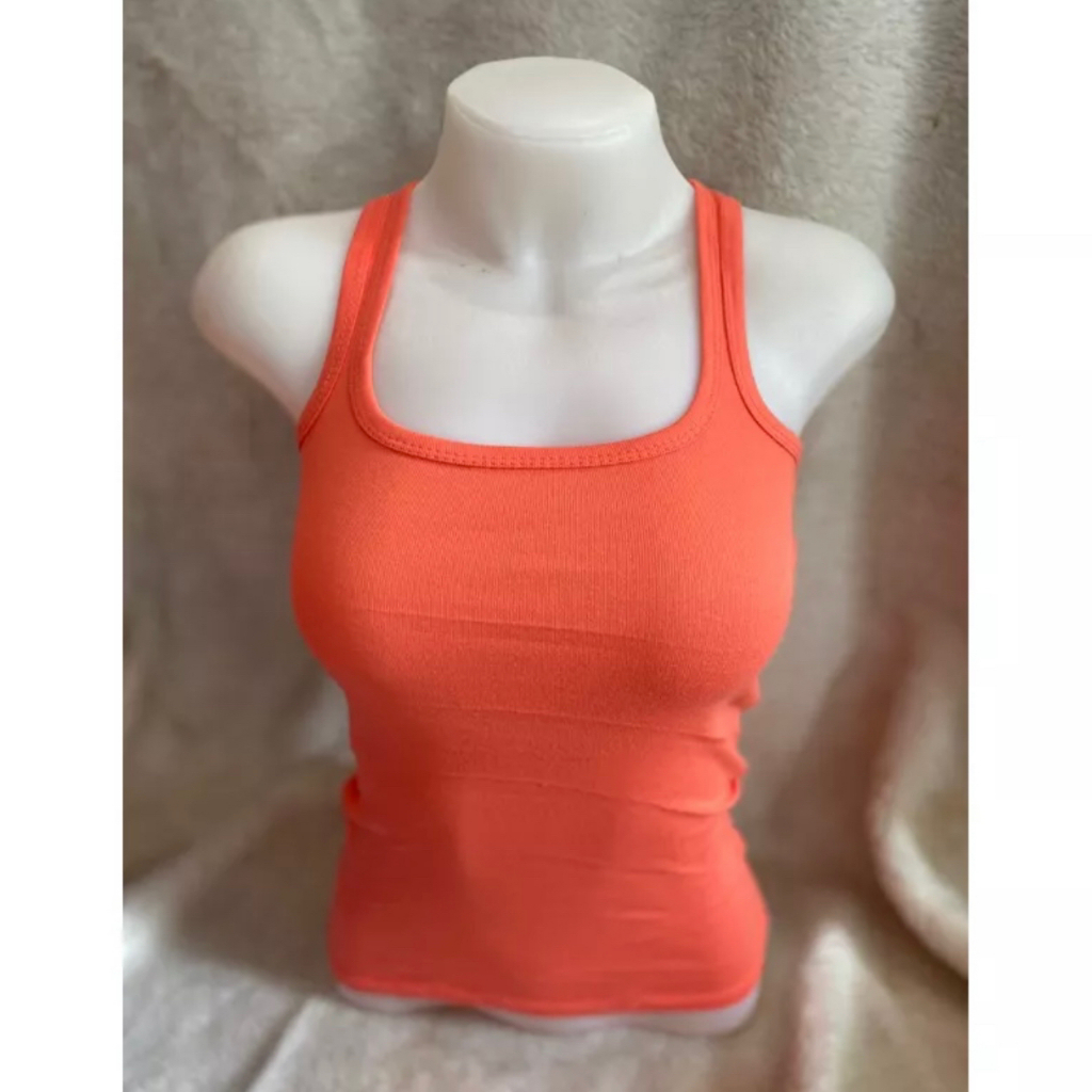 เสื้อกล้าม เสื้อยืด สีพื้น สำหรับผู้หญิง พร้อมส่ง🚚