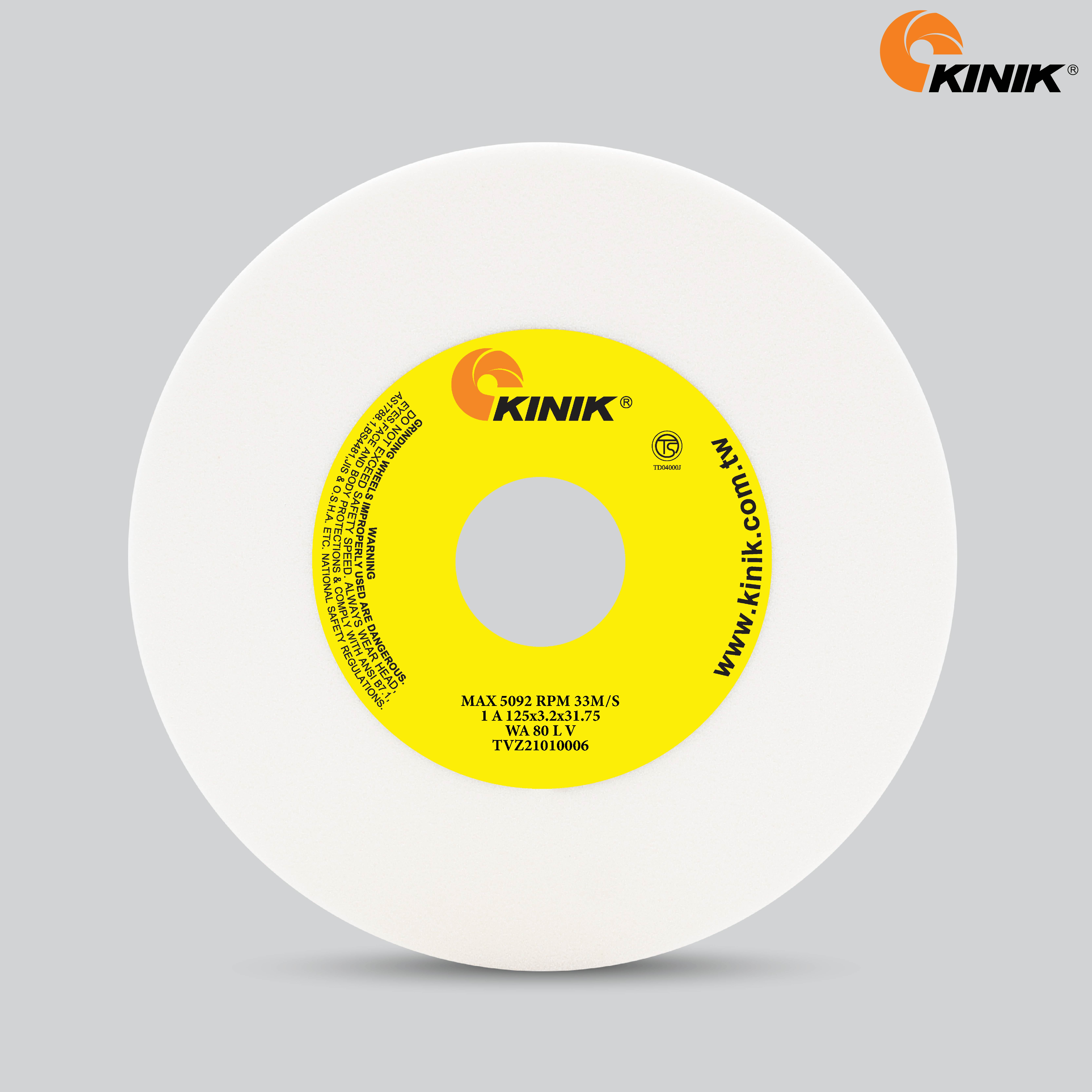 หินเจียร KINIK WA80LV1A 125x3.2x31.75 mm.