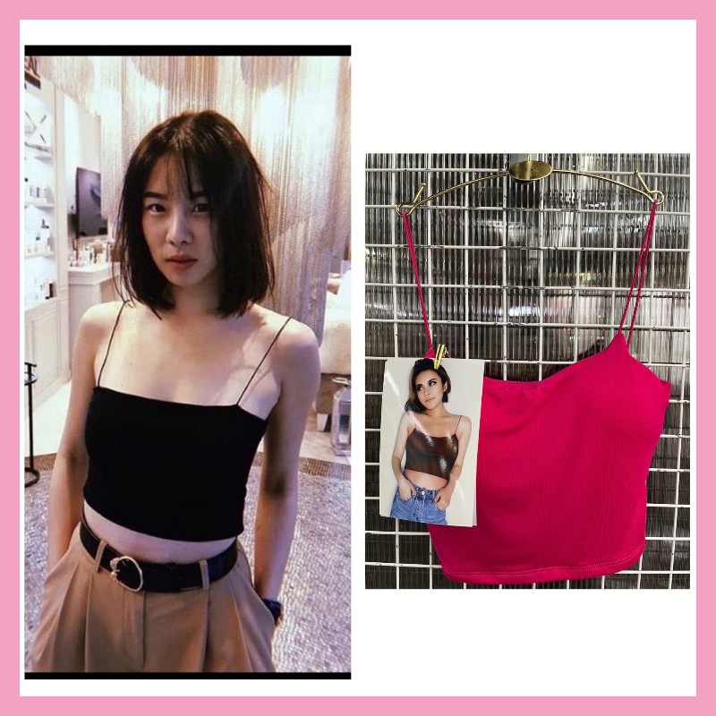 เสื้อสายเดี่ยว เสื้อครอปแฟชั่น สินค้าพร้อมส่ง