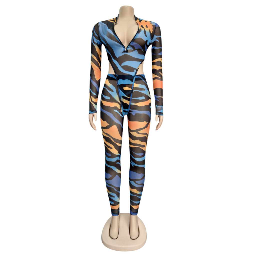 ชุดเซท ซีทรู บอดี้สูท+กางเกง 2 ชิ้น สุดแซ่บ ST3381