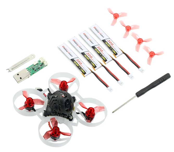 Happymodel Mobula6 6 FPV 1S 65mm Brushless Tiny whoop โดรนจิ๋ว บินดี ในชุดมีแบต 4ก้อน