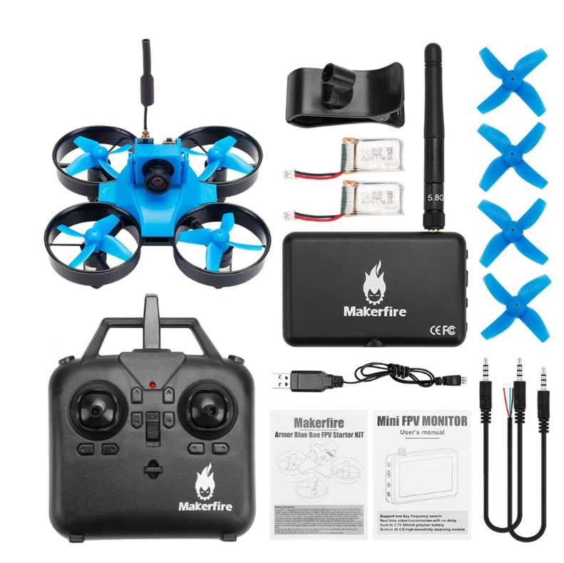 Makerfire Armor Blue Bee FPV Starter KIT 65mm ชุดโดรนเริ่มต้น โดรนจิ๋ว FPVชุดพร้อมเล่น ราคาประหยัด