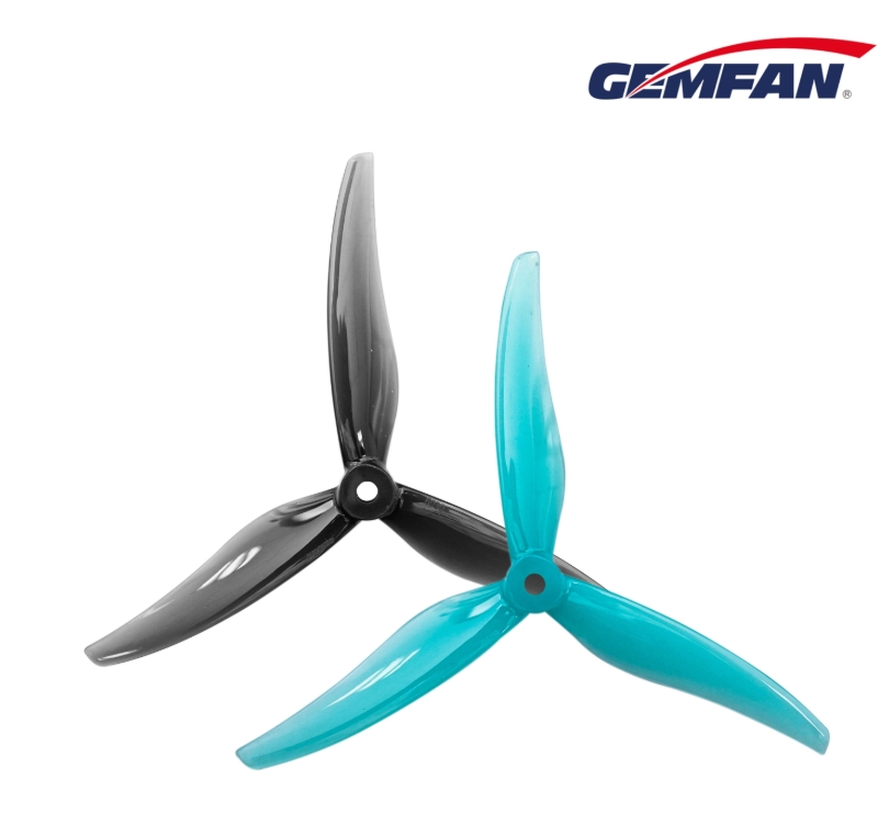 Gemfan 6030-3 Propeller ใบพัดโดรน 6นิ้ว 3เบลด 1ภุง 4ใบ สุ่มสี