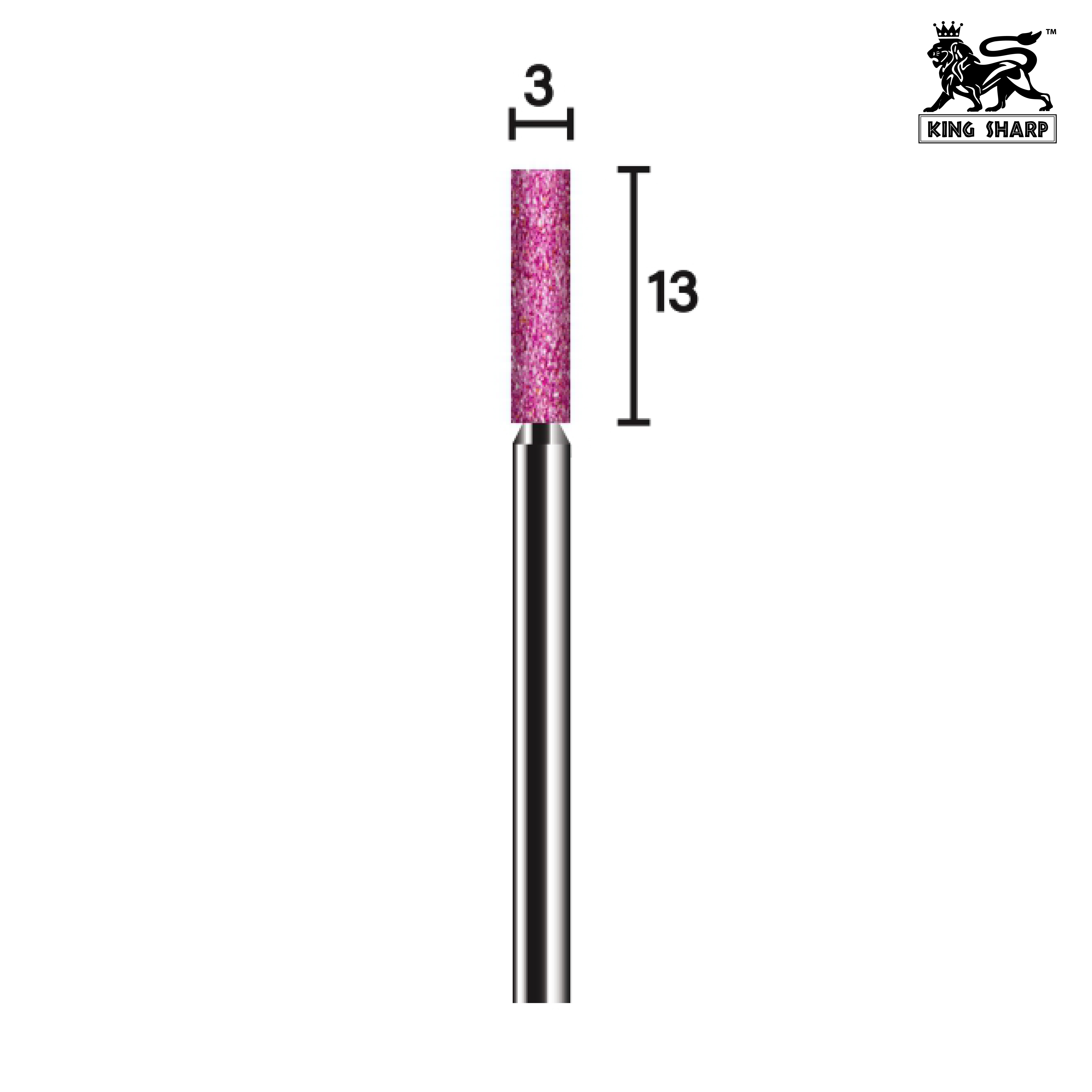 หินเจียรมีแกน KINGSHARP WS131 PA80QV40 3x13x3 mm.