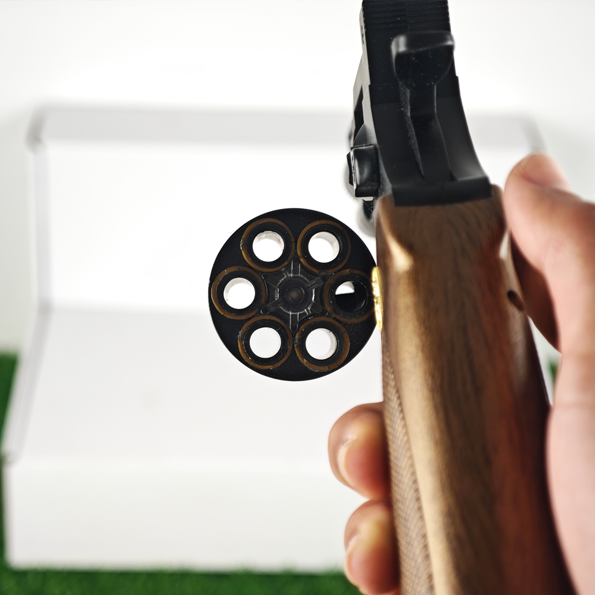 (45)Python357 ปืนเจลลูกโม่ แบบสั้น ของเล่น ยิงทีละนัด