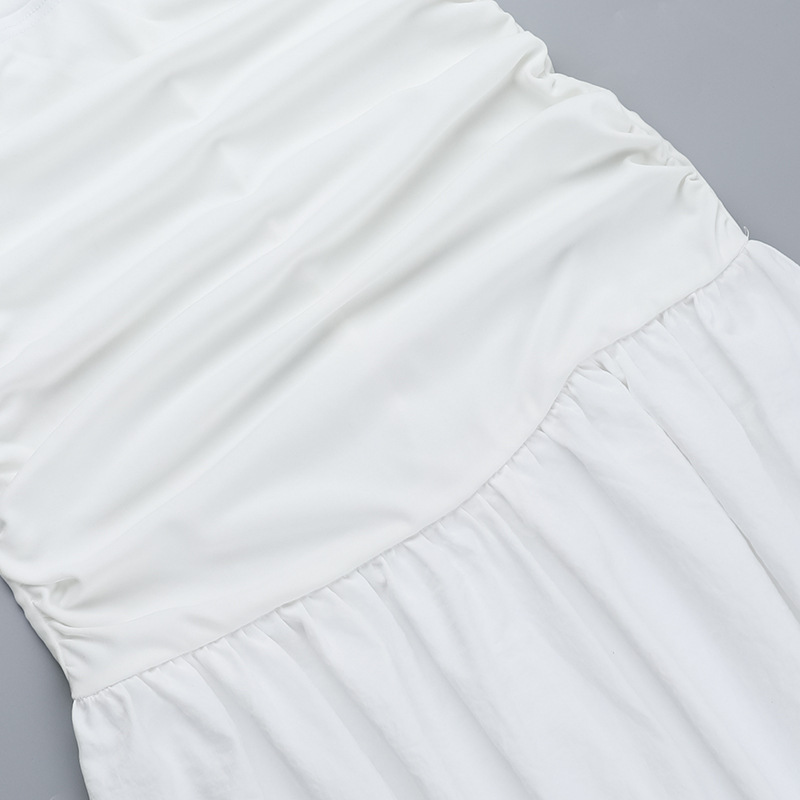 ชุดเดรสเกาะอกยาว สายฝอ Tube Top Dress พร้อมส่งในไทย