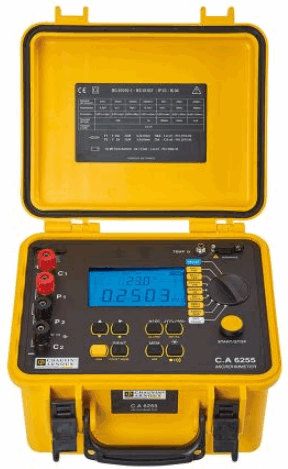 บริการสอบเทียบและทดสอบเครื่องวัดไมโครโอห์มมิเตอร์ Digital Micro-Ohmmeter, Milli-ohmeter, Resistance Meter CA6255_CA6250