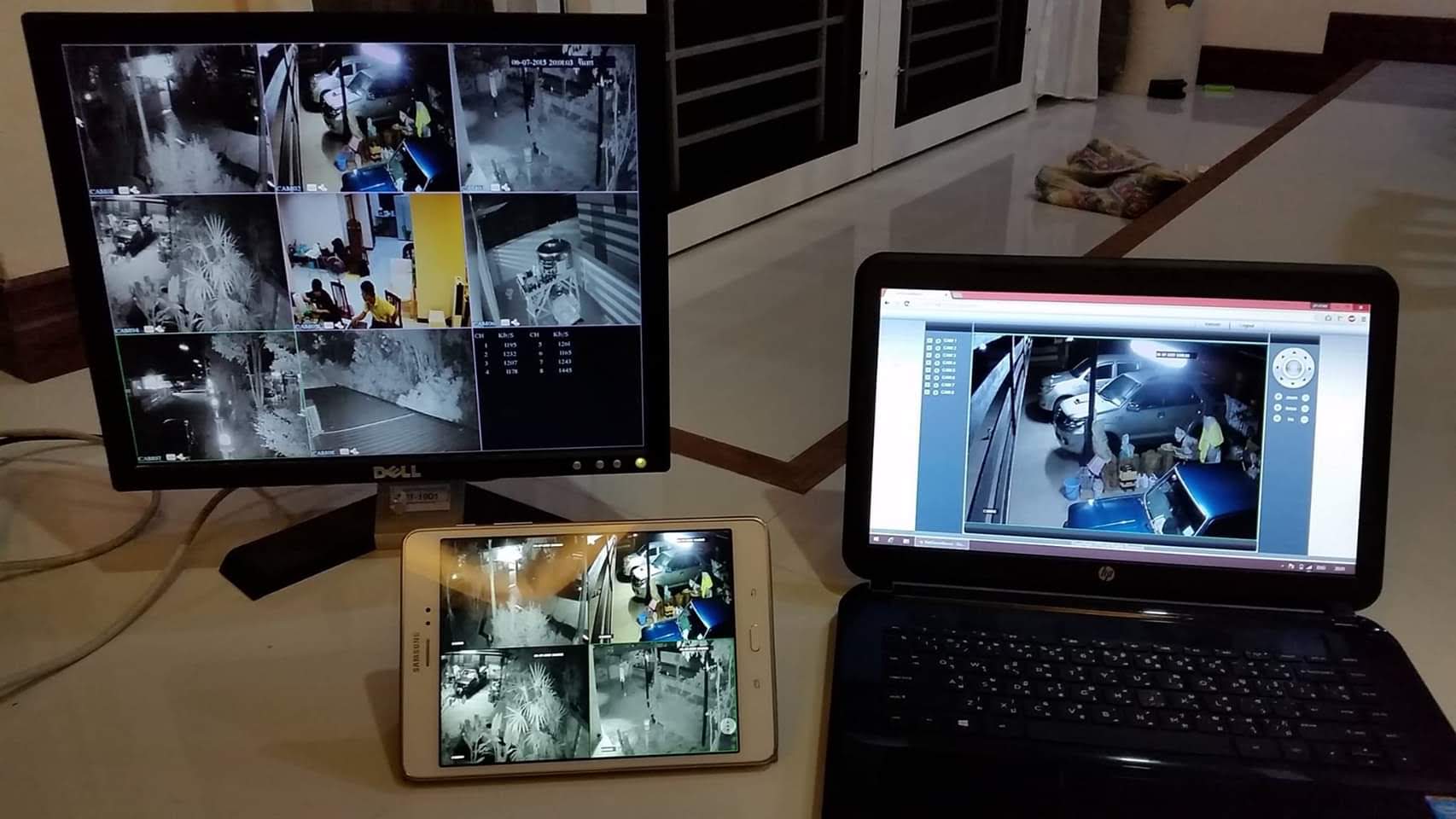 งานวางระบบกล้องวงจรปิด บ้านในโครงการมณชญา 4 จังหวัดอุตรดิตถ์