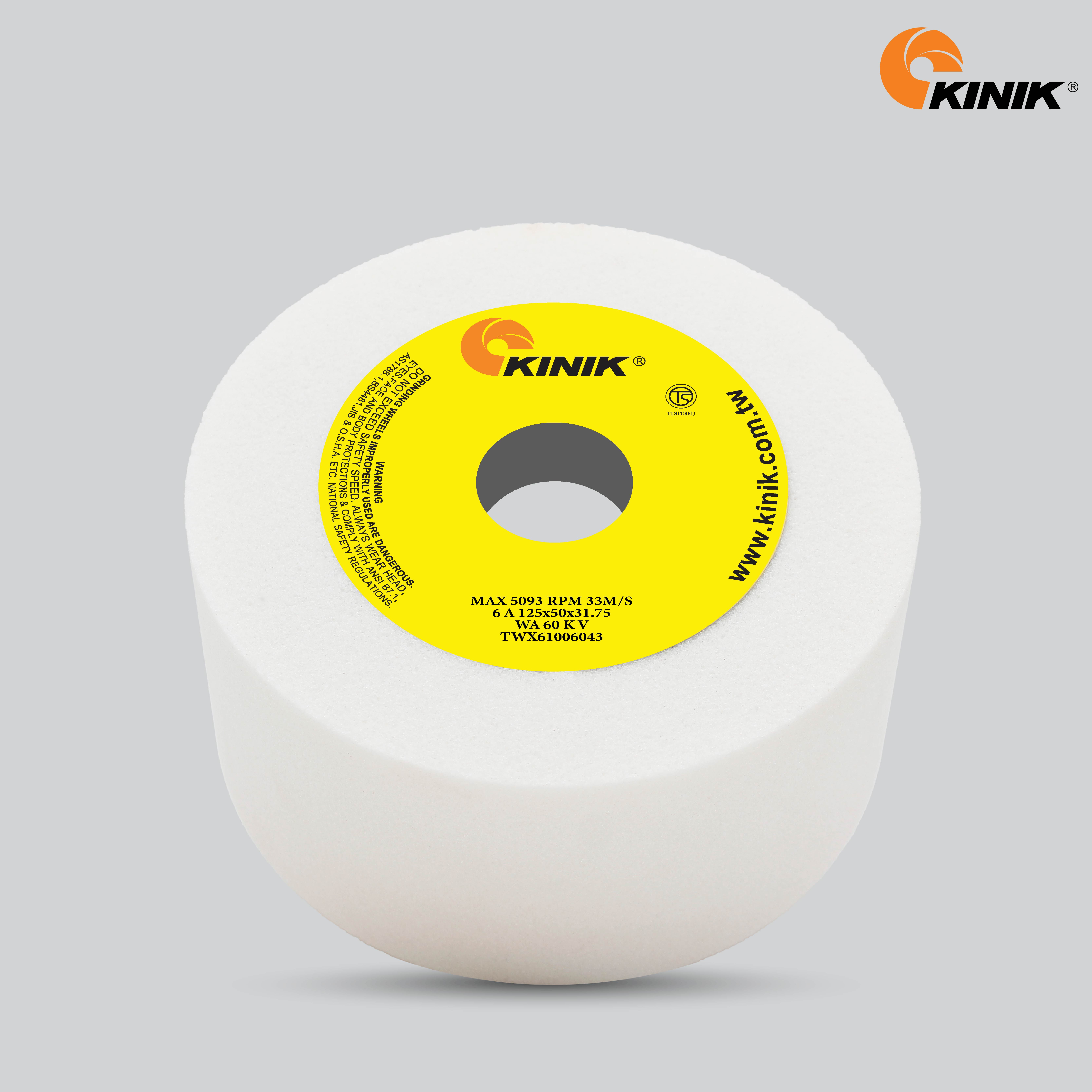 หินถ้วยตรง KINIK WA60KV6A 125x50x31.75 mm.