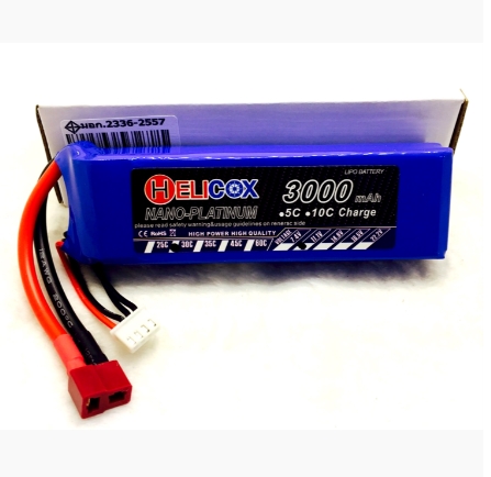แบต HELICOX 3S 11.1V 30C มีให้เลือกหลายขนาด 900 1100 1500 2200 3000 3500mah