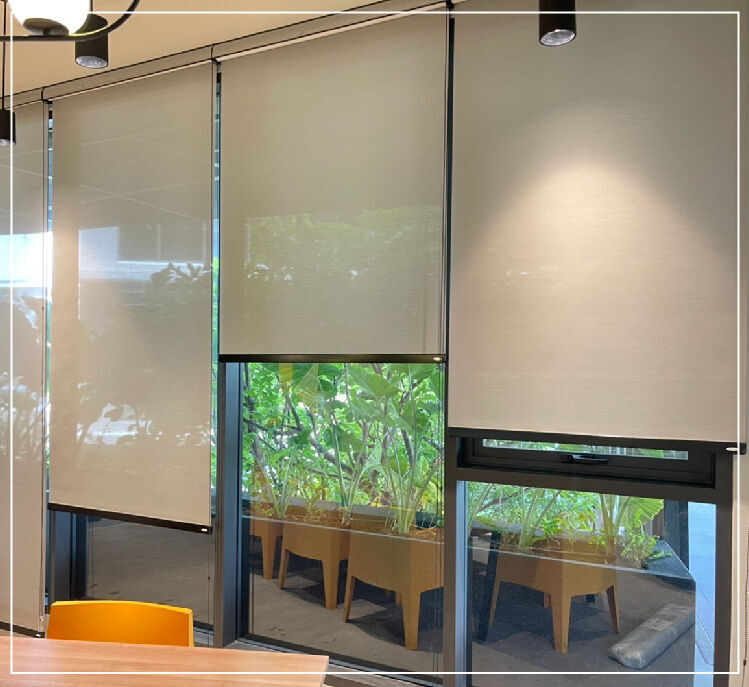 ม่านม้วนกรองแสง แบบ โปรงแสง DIM OUT Rolling Blinds TLBs DIํY สำเร็จรูป