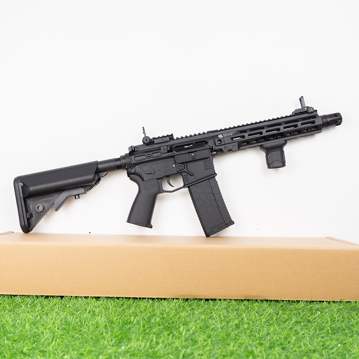 (54)SLR สีดำ เฟืองเหล็ก 270FPS+ ปืนเจลไฟฟ้า ยิงรัวได้ ยิงSEMI(ทีละนัด)ได้