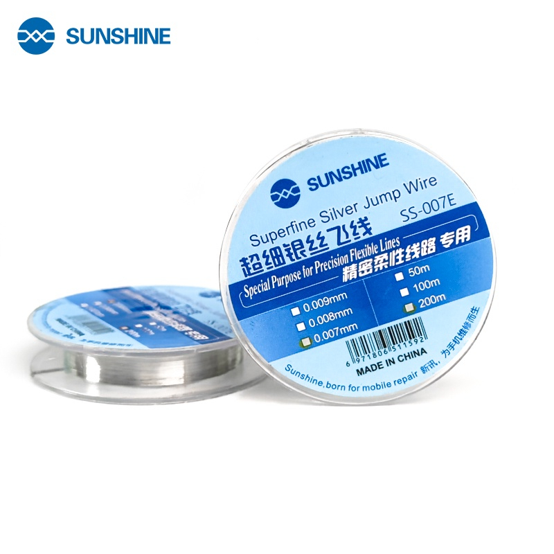 ลวดต่อลายsunshine 0.007 ไม่มีฉนวนเคลือบ