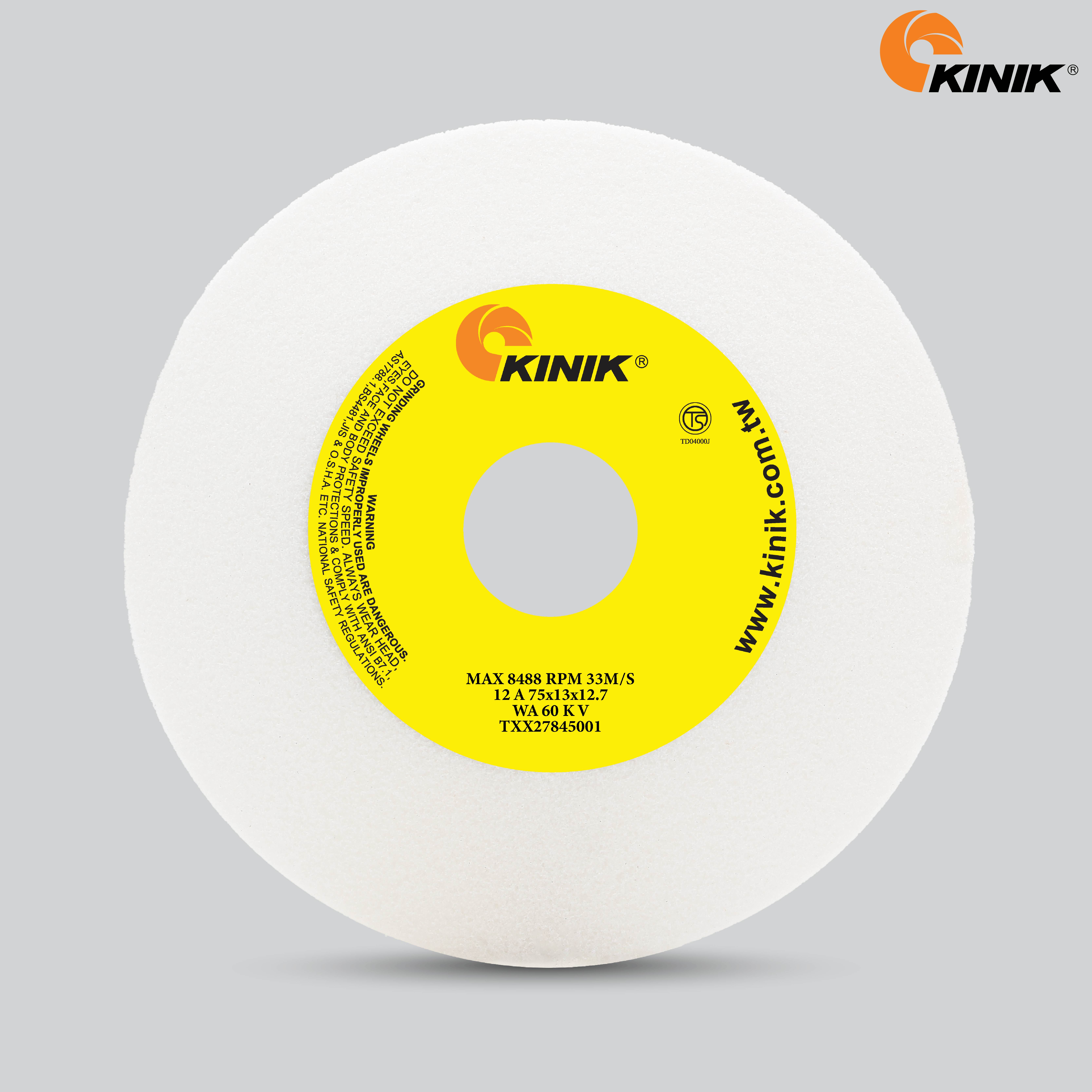 หินจาน KINIK WA60KV12A 75x13x12.7 mm.