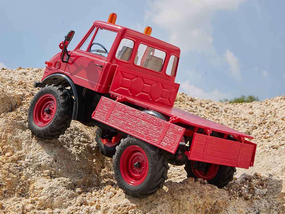 FMS 1:24 FCX24 Mercedes-Benz Unimog 421 RTR รถบังคับสเกลพร้อมเล่น ขนาด 1:24 ระบบเกียร์ 2สปีด ชุดเฟืองโลหะ